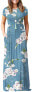 AUSELILY Women's Maxi Dress, Short Sleeves, Loose, Casual, Long, with Pockets