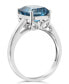 ფოტო #3 პროდუქტის London Topaz (4-1/4 ct. t.w.) Ring in 14K White Gold