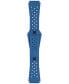 ფოტო #4 პროდუქტის Men's Swiss Automatic Sideral S Blue Perforated Rubber Strap Watch 41mm