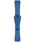 ფოტო #4 პროდუქტის Men's Swiss Automatic Sideral S Blue Perforated Rubber Strap Watch 41mm