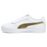 Фото #3 товара Puma Carina 2.0 Velvet Lace Up Womens White Sneakers Casual Shoes 39065601
