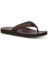 ფოტო #1 პროდუქტის Men's Hullsome Leather Flip-Flop Sandals