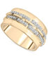 Diamond Wide Band Statement Ring (1/4 ct. t.w.) in Gold Vermeil, Created for Macy's