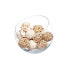 Set of Decorative Balls White Brown (12 Units)