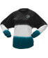 Фото #2 товара Women's Black, Teal San Jose Sharks Ombre Long Sleeve T-shirt