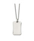 Фото #1 товара Chisel stainless Steel Polished Dog Tag on a Cable Chain Necklace