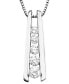 ფოტო #1 პროდუქტის Five-Stone Diamond Journey Pendant Necklace in 14k Yellow or White Gold (1 ct. t.w.)