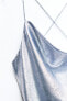 Фото #8 товара Мини-платье с блестящими деталями ZARA