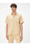 Yazlık Gömlek Kısa Kollu Slim Fit Klasik Yaka Cep Detaylı