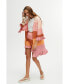 ფოტო #2 პროდუქტის Women's Printed Flounce Knit Cardigan