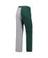 Women's Green, Gray Michigan State Spartans Colorblock Cozy Tri-Blend Lounge Pants