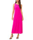 ფოტო #1 პროდუქტის Women's Crewneck Back Keyhole Sleeveless Dress