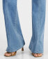 Фото #4 товара Petite Flare-Leg Front-Seam Jeans, Created for Macy's