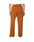 ფოტო #2 პროდუქტის Women's Plus Size High Waist Stretch Crepe Pants