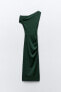 Фото #6 товара Платье асимметричного кроя со сборкой ZARA