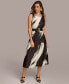 Фото #3 товара Платье DKNY женское с поясом и бельевой расцветкой