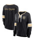 Фото #4 товара Women's Black Vegas Golden Knights Effervescent Exclusive Lace-Up Long Sleeve T-shirt