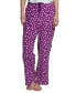 ფოტო #2 პროდუქტის Women's 2-Pk. Stretch Fleece Lounge Pajama Pants