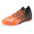 Фото #2 товара Puma Future Z 1.3 Pro Court Indoor Soccer Mens Black, Orange Sneakers Athletic S