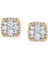 Фото #3 товара Серьги Macy's Diamond Cluster Stud