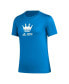 ფოტო #3 პროდუქტის Women's Blue Charlotte FC AEROREADY Club Icon T-shirt