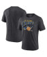 Фото #2 товара Men's Heathered Charcoal Golden State Warriors 2022 NBA Finals Champions Zone Hoops Tri-Blend T-shirt