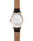 Фото #3 товара Часы и аксессуары ewatchfactory женские наручные часы Disney Cruella Vintage Inspired с черным кожаным ремешком 38 мм