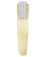 ფოტო #3 პროდუქტის Men's Diamond (1/5 ct.t.w.) Band in 10k Yellow Gold