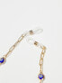 ASOS DESIGN sunglasses chain with eye detail in gold tone