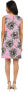 Фото #3 товара NIC+ZOE 241996 Womens Floral Print V-Neck Shift Dress Multicolor Size Large