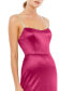 ფოტო #3 პროდუქტის Women's Charmeuse Rhinestone Strap Trumpet Gown