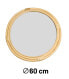 Фото #4 товара Spiegel mit Holzrand Rund 60cm Beige