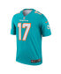 Men's Jaylen Waddle Aqua Miami Dolphins Legend Jersey