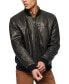 Фото #4 товара Men's Summit Leather Bomber Jacket