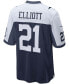 Фото #2 товара Men's Ezekiel Elliott Navy Dallas Cowboys Alternate Game Team Jersey