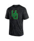 Men's Black Oregon Ducks Camo Logo T-shirt