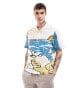 Фото #1 товара ASOS DESIGN boxy relaxed revere shirt with scenic print