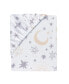 Фото #3 товара Goodnight Moon 100% Cotton White Fitted Crib Sheet - Moon/Stars