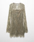 Women's Embroidered Lace Dress