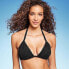 Фото #2 товара Women's Crochet Triangle Bikini Top - Shade & Shore Black 36C