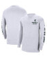 Фото #2 товара Men's White Michigan State Spartans Heritage Max 90 Long Sleeve T-shirt