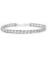 ფოტო #1 პროდუქტის Double Row Twisted Heart Link Bracelet in 14k Gold