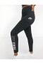 Air Women Yüksek Belli Leggings In Black With Calf Logo