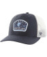Фото #1 товара Men's Navy Memphis Grizzlies Semi Patch Trucker Adjustable Hat