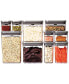 Фото #1 товара Steel Pop 12-Pc. Food Storage Container Set with Scoop & Labels