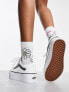 Vans Old Skool Stackform Platform trainers in white leather with black side stripe 40.5 - фото #7