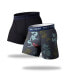 ფოტო #1 პროდუქტის Men's SuperFit Breathable Mesh Boxer Brief 2 Pack