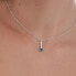 Elegant silver necklace with Shine crystals A4668-20HG clear, green, silver - фото #4