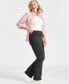 Women's Ponté-Knit Bootcut Pants, Created for Macy's Серый, S - фото #3