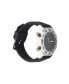 ფოტო #2 პროდუქტის Men's Analog-Digital Black Silicone Strap Watch 46mm